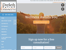 Tablet Screenshot of derlethchiropractic.com